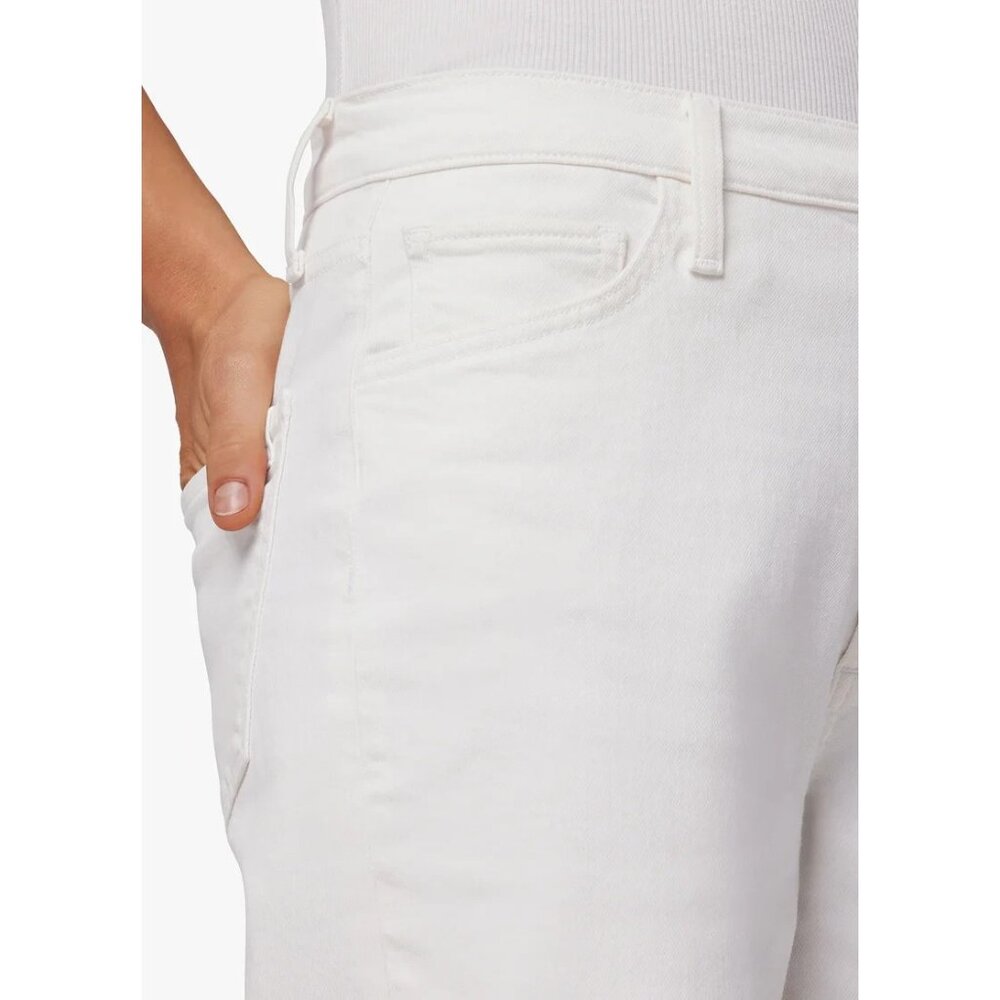Joe's Jeans Size 32 The Niki Mid-Rise Boyfriend Raw Hew Distressed Jeans NEW - Picture 3 of 3